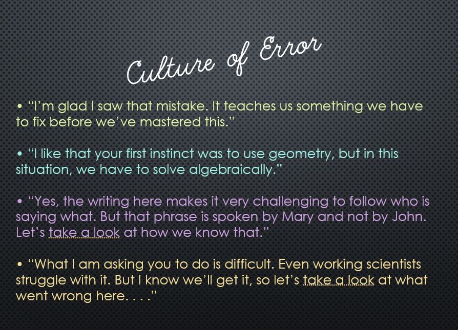 Building a Culture of Error: A TLAC 3.0 Excerpt